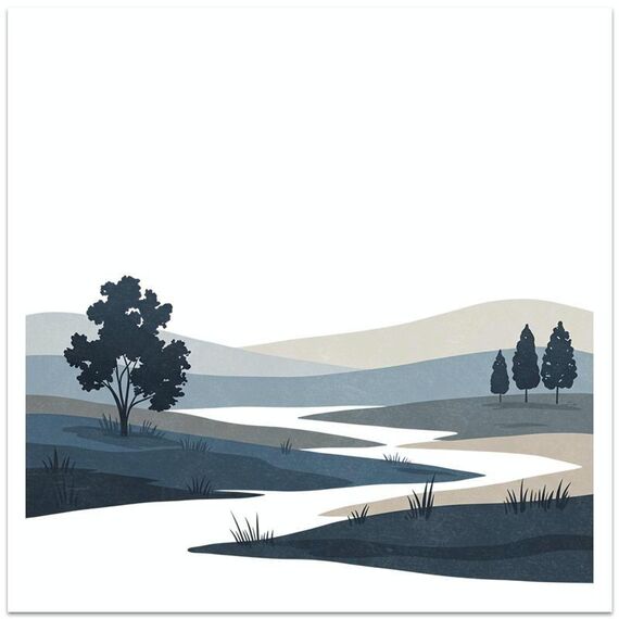 Stampa decorativa su tela senza cornice EPSON Inkjet 320g Quiet River, su richiesta, dimensioni: 70x70cm