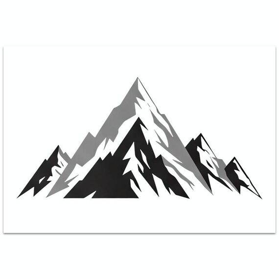 Stampa su tela decorativa con stampa a getto d'inchiostro EPSON 320g senza cornice Snow Mountain, su richiesta, dimensioni: 15x20 cm