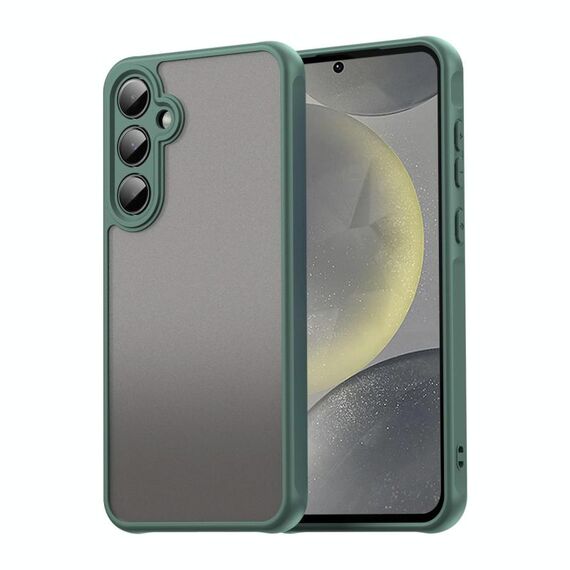 Per Samsung Galaxy S24 5G Fan Dun Series TPU Hybrid PC Custodia per telefono glassata (verde)