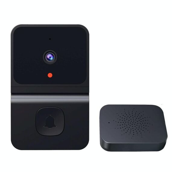 Campanello intelligente video WiFi T3 supporta l'app Tuya con visione notturna e citofono bidirezionale (nero)