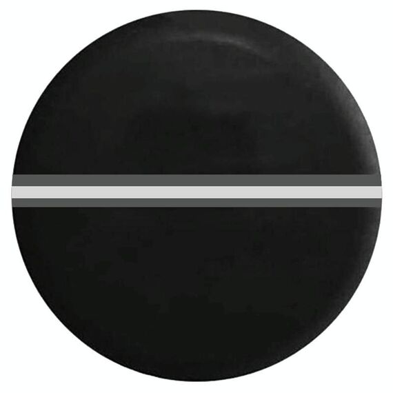 Protezione per ruota di scorta in similpelle spessa da 14 pollici con strisce riflettenti (FG-1 grigio)