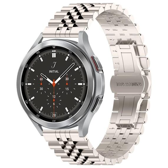 Per Huawei Watch 4/4 Pro cinturino in acciaio inossidabile con cinque perline (colore Starlight)
