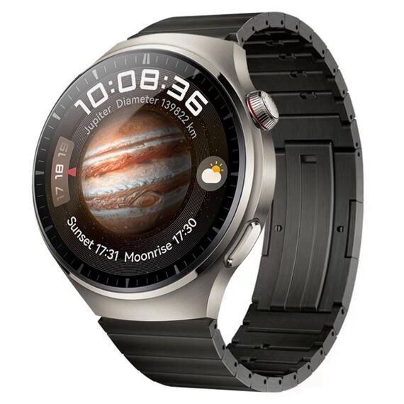 Per Huawei Watch 4/4 Pro cinturino a sgancio rapido in lega di titanio (grigio)