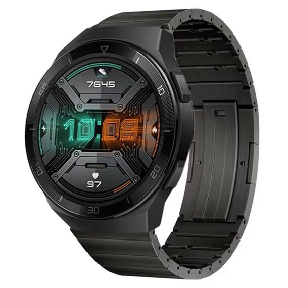 Per cinturino dell'orologio a sgancio rapido in lega di titanio Huawei Watch GT 2e (grigio)