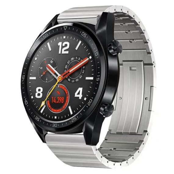 Per Huawei Watch GT 42mm / 46mm cinturino in lega di titanio a sgancio rapido (argento)