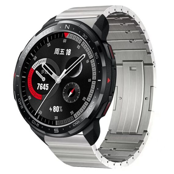 Cinturino per orologio a sgancio rapido in lega di titanio per orologio Honor GS Pro (argento)