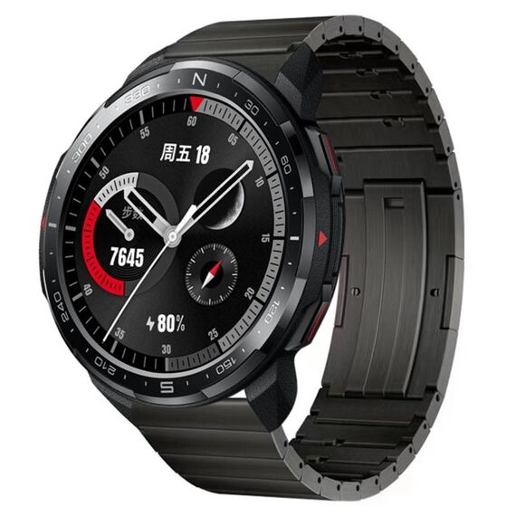 Cinturino per orologio a sgancio rapido in lega di titanio per orologio Honor Watch GS Pro (grigio)