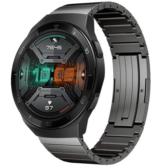 Per Huawei Watch GT 2e One Bead cinturino in lega di titanio (grigio)