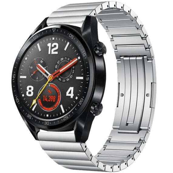 Per Huawei Watch GT 42mm / 46mm Cinturino in lega di titanio con una perlina (argento)