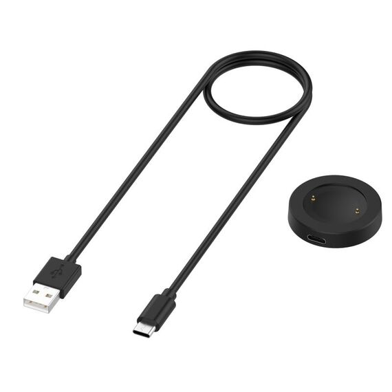 Cavo di ricarica per orologio con ventosa magnetica divisa per Honor Watch 4, lunghezza: 1 m (nero)