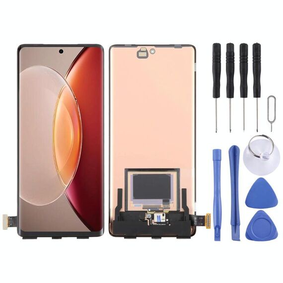 Per vivo X90 Pro+ Schermo LCD OLED con digitalizzatore Assemblaggio completo con identificazione delle impronte digitali