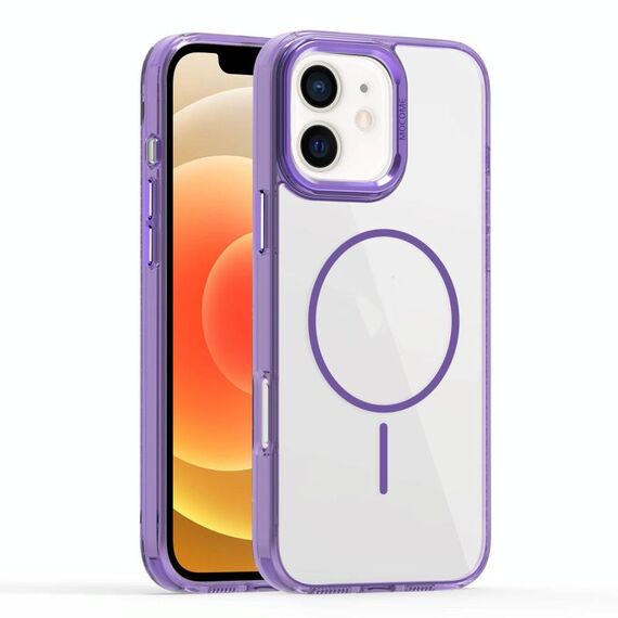 Per iPhone 12 Star Shield Thin Circle MagSafe Custodia per telefono (viola)