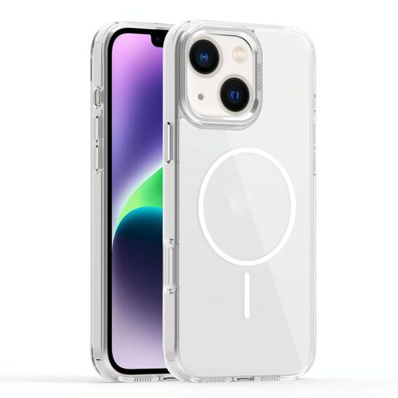 Per iPhone 14 Star Shield Thin Circle MagSafe Custodia per telefono (bianco)