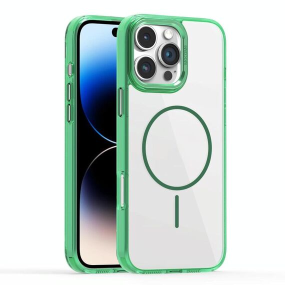 Per iPhone 14 Pro Max Star Shield Thin Circle MagSafe Custodia per telefono (verde)