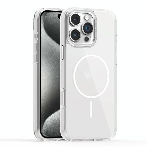 Per iPhone 15 Pro Max Star Shield Thin Circle MagSafe Custodia per telefono (bianco)
