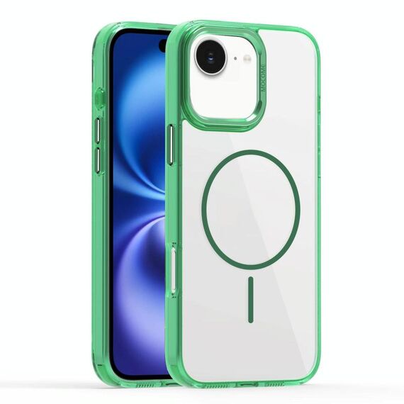 Per iPhone 16 Plus Star Shield Thin Circle MagSafe Custodia per telefono (verde)