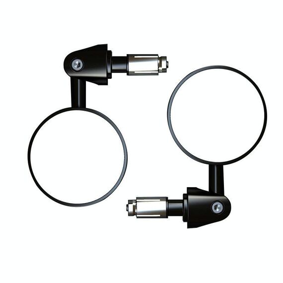 2 pezzi/set specchietto retrovisore per moto modificato retrò pieghevole rotondo e-bike universale specchio retrovisore riflettore, stile: piatto