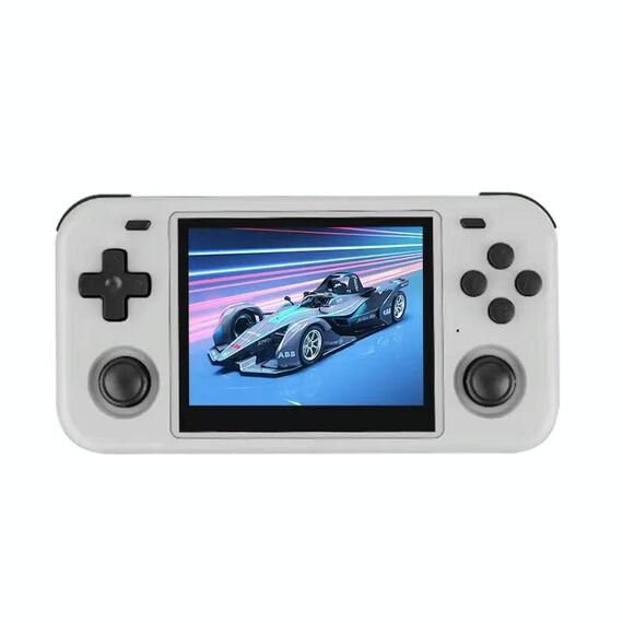 O30S Console di gioco portatile open source con schermo IPS da 3,5 pollici, sistema Linux, memoria: 128 G (bianco)