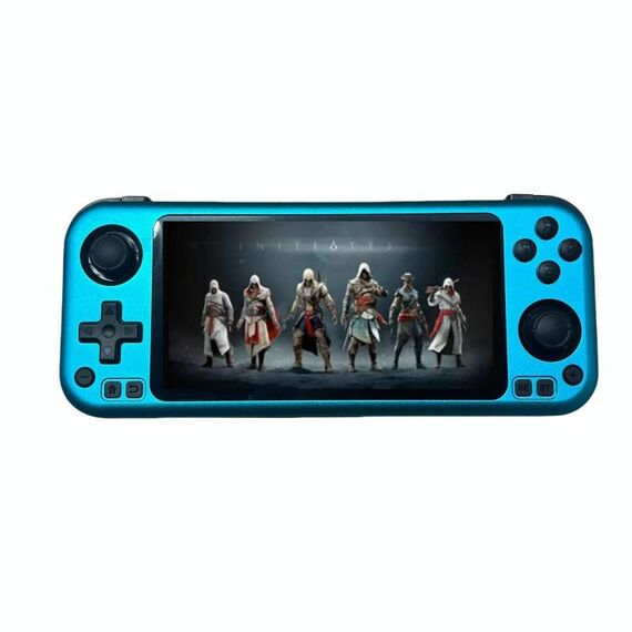Console di gioco portatile CB408 con touch screen da 4,7 pollici, supporta WiFi Android 11 + sistema Linux 64G (blu)