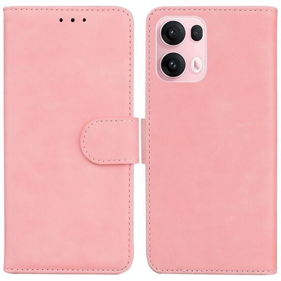 Per OPPO Reno13 Pro Custodia per telefono in pelle Flip Global Skin Feel Pure Color (rosa)