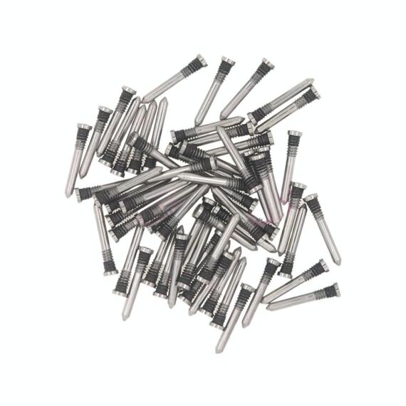 Per iPhone 16 Plus / 16 100 pezzi Viti per porta di ricarica (colore originale)