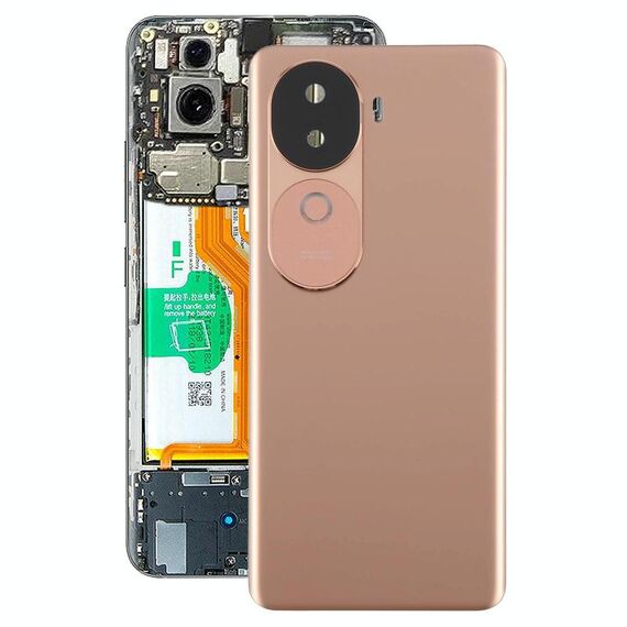 Per vivo V40e Cover posteriore batteria con copriobiettivo fotocamera (oro)