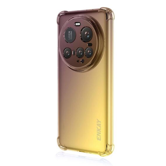 Per Xiaomi 15 Ultra ENKAY Hat-Prince Gradient Airbag TPU Custodia per telefono (oro viola)