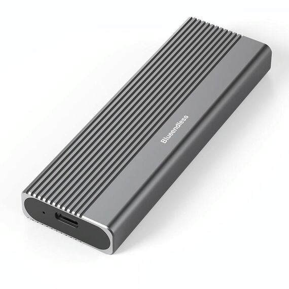 Blueendless 2818SN M.2 Nvme / Sata Dual-protocol Mobile Hard Disk Box con cavo 2 in 1