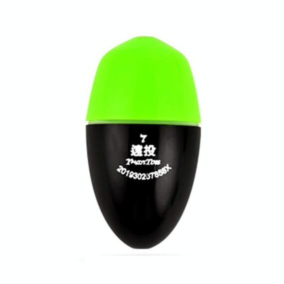 Galleggiante elettronico luminoso per la pesca notturna, galleggiante anticaduta in ABS per la pesca in mare, misura: 7 (verde)