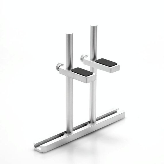 FinalCool Supporto per scheda grafica regolabile in lega di alluminio Supporto per ventola per telaio Supporto per scheda grafica 12 cm Argento