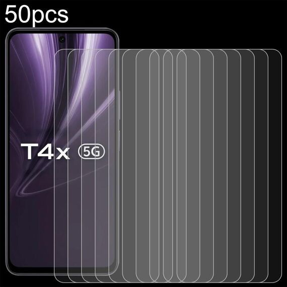 Per vivo T4x 50 pezzi 0,26 mm 9H 2,5D Pellicola in vetro temperato