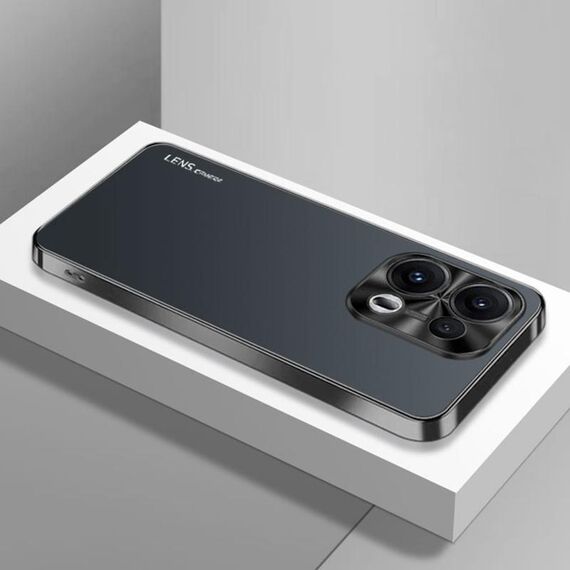 Per OPPO Reno13 Global AG Custodia per telefono in acrilico galvanico satinato (nero)