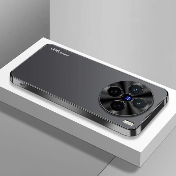 Per vivo X200 AG Custodia per telefono in acrilico galvanico satinato (nero)