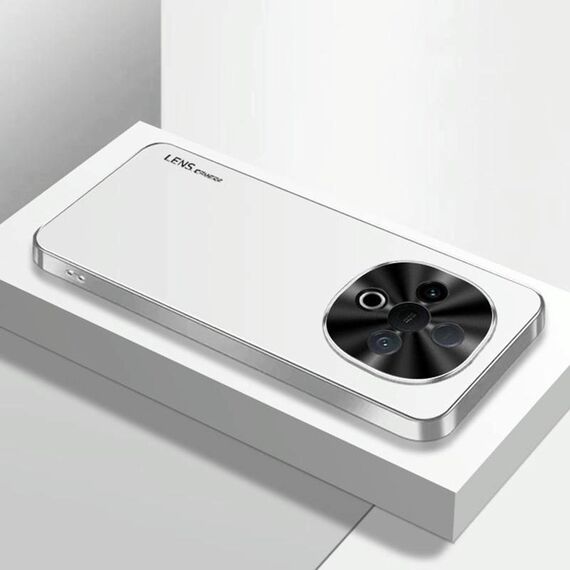 Per vivo Y300 AG Custodia per telefono in acrilico galvanico satinato (argento bianco)