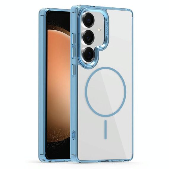 Per Samsung Galaxy S23 FE 5G Star Shield Thin Circle MagSafe Custodia per telefono (azzurro chiaro)