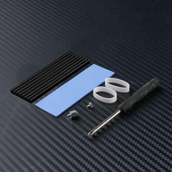 Dissipatore di calore per unità a stato solido FinalCool M.2 2280 NVMe SSD (nero)