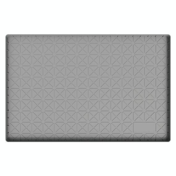 Tappetini di drenaggio isolanti termici antiscivolo antigrasso impermeabili da cucina sotto il lavello 86 x 56 x 2,5 cm (grigio)