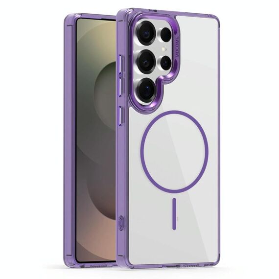 Per Samsung Galaxy S25 Ultra 5G Star Shield Thin Circle MagSafe Custodia per telefono (viola)