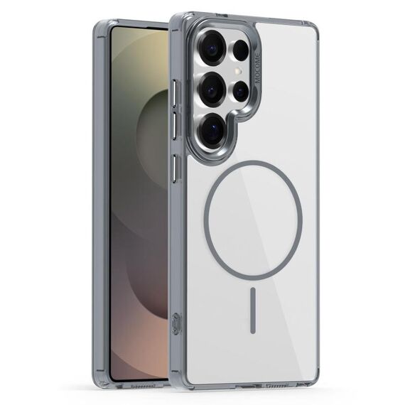 Per Samsung Galaxy S25 Ultra 5G Star Shield Thin Circle MagSafe Custodia per telefono (grigio)