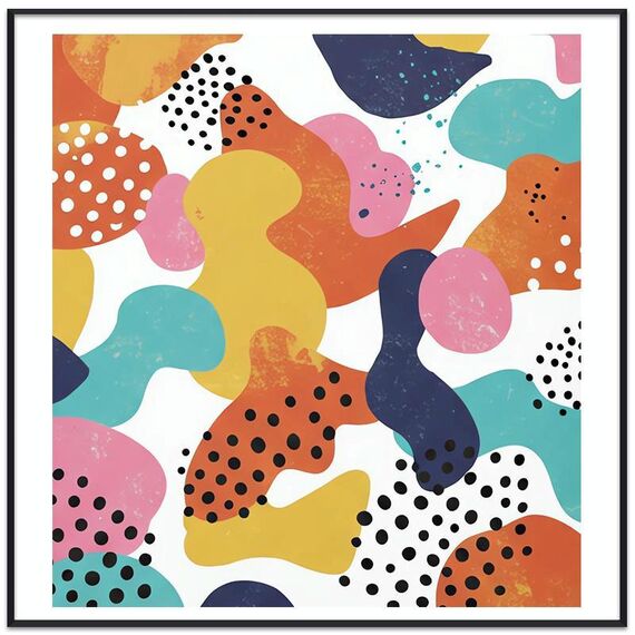 Dipinto decorativo Color Paradise con cornice PS Stampa su richiesta, dimensioni: 50x50 cm