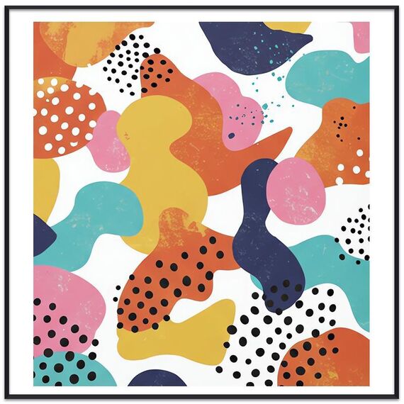 Dipinto decorativo Color Paradise con cornice PS Stampa su richiesta, dimensioni: 80x80 cm