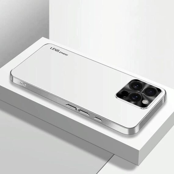 Per iPhone 16 Pro AG Custodia per telefono in acrilico galvanico satinato (argento bianco)