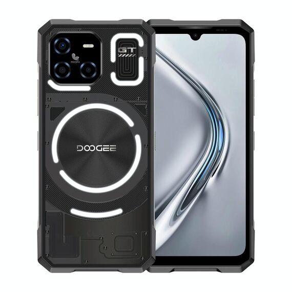 [Magazzino HK] DOOGEE Blade GT Ultra Rugged Phone, 16 GB + 512 GB, 6,72 pollici Android 14 MediaTek Dimensity 7300 Octa Core, Rete: 5G, OTG, NFC, Effetto luce LED (Moon Shadow Black)