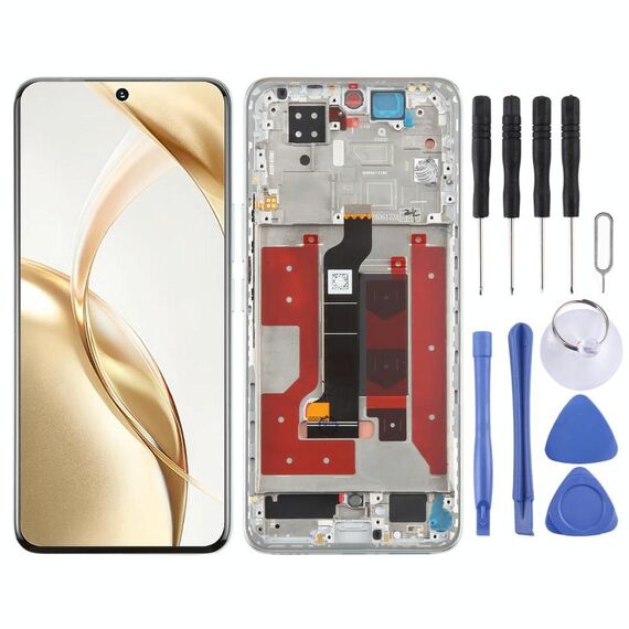 Per Honor 200 Schermo LCD originale Digitizer assemblaggio completo con telaio (verde)