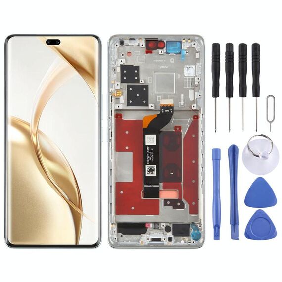 Per Honor 200 Pro Schermo LCD originale Digitizer assemblaggio completo con telaio (verde)