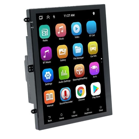 Schermo verticale da 9,7 pollici Bluetooth Radio Android 13 Dispositivo di navigazione GPS, Memoria: 2+32G