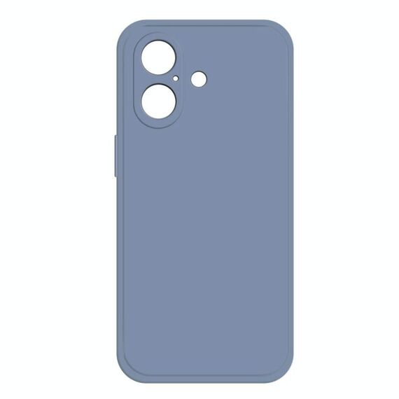 Per iPhone 16 Custodia per telefono in silicone liquido imitazione (grigio)