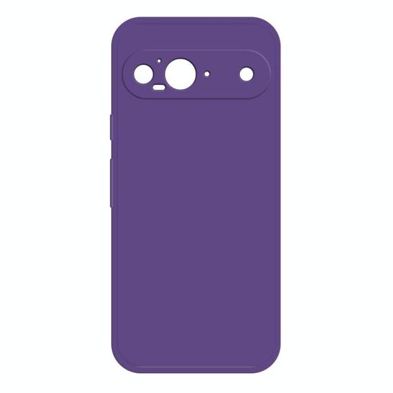 Per Google Pixel 9 Custodia per telefono in silicone liquido imitazione (viola scuro)
