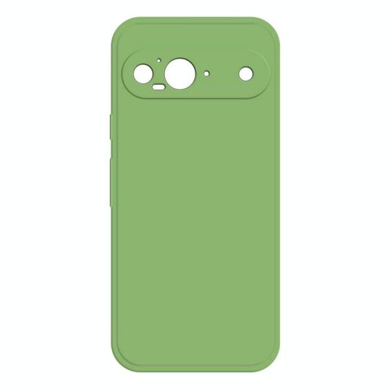 Per Google Pixel 9 Custodia per telefono in silicone liquido imitazione (verde matcha)
