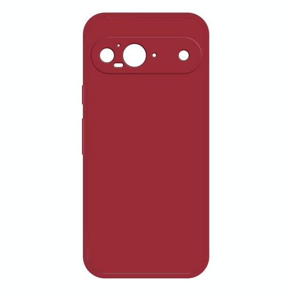 Per Google Pixel 9 Custodia per telefono in silicone liquido imitazione (rosso scuro)